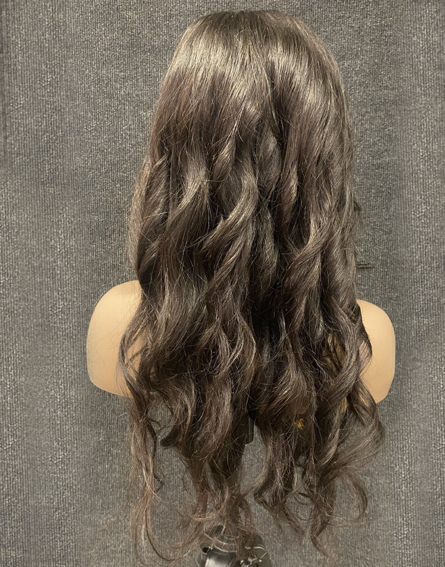 Sarah 20 Inch Straight Human Hair 4x4 Lace Frontal Wig 150% Virgin Hair Natural