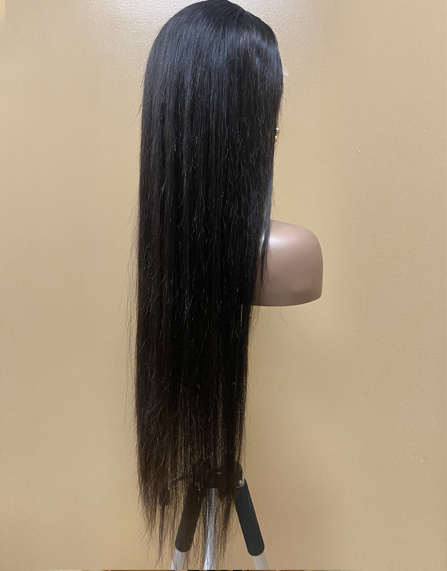 Lexus 26 Inch 10A Straight Human Hair 4x5 Lace Front Wig 150% Density Natural Hairline