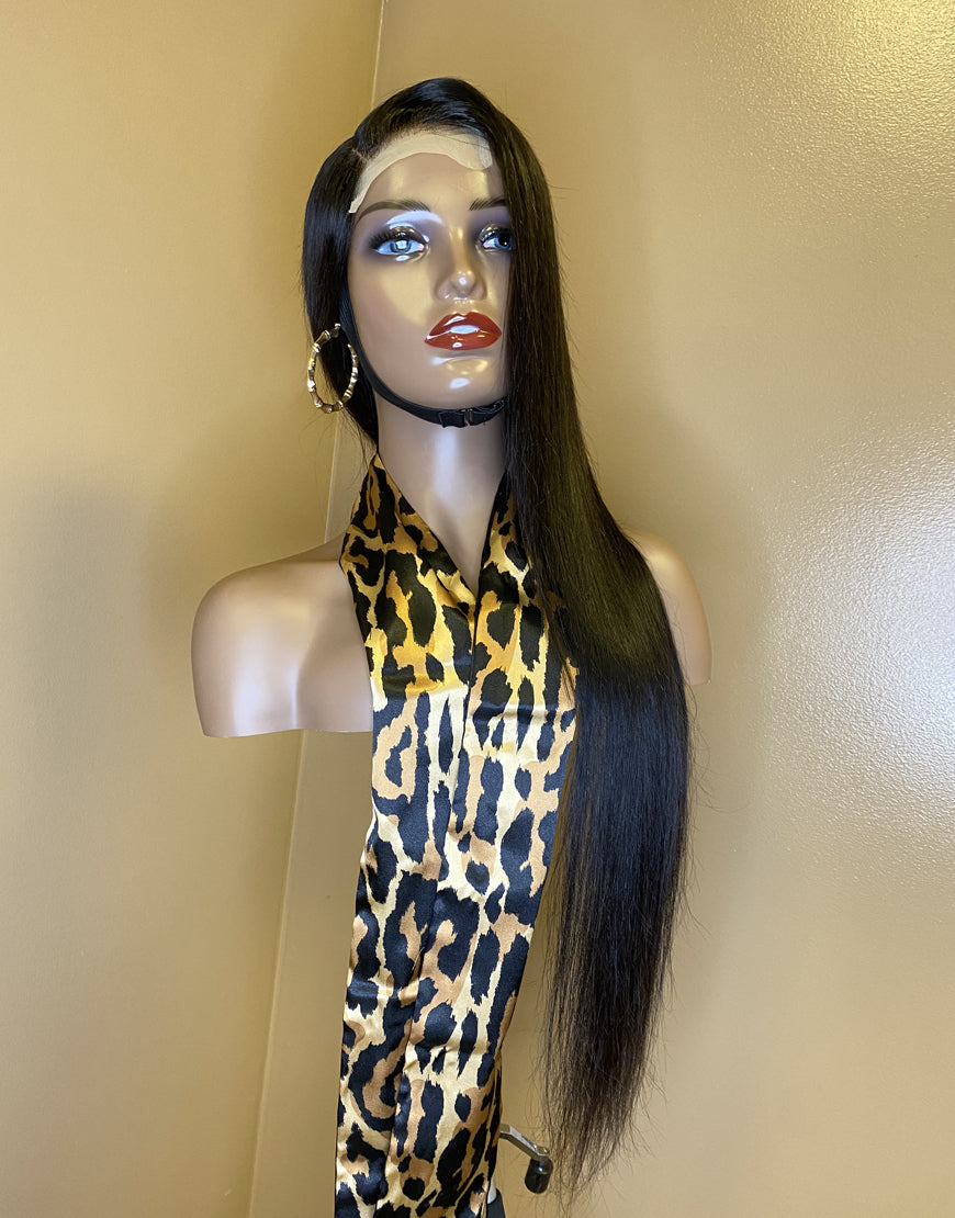 Lexus 26 Inch 10A Straight Human Hair 4x5 Lace Front Wig 150% Density Natural Hairline